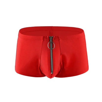 Zippered Crotch Boxer Briefs