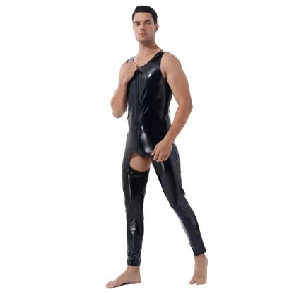 Plus Size Open Crotch Jumpsuit - Image 2