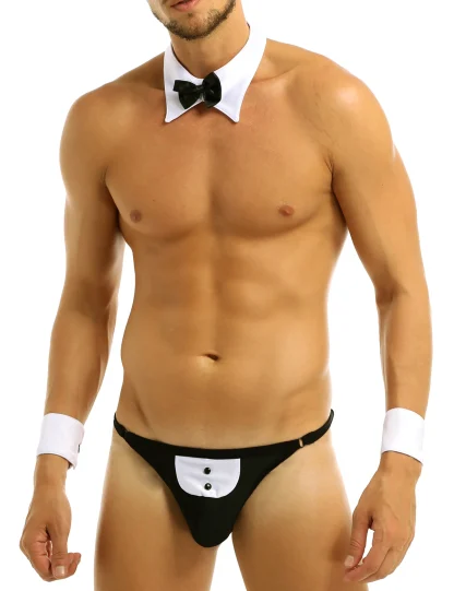 Hot Tuxedo Costume Lingerie - Image 5