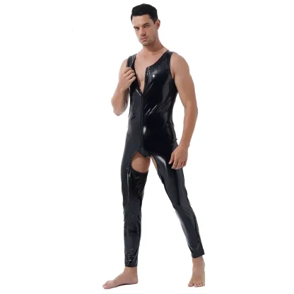Plus Size Open Crotch Jumpsuit - Image 4