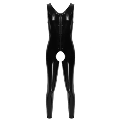 Plus Size Open Crotch Jumpsuit - Image 5