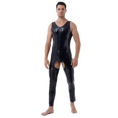 Plus Size Open Crotch Jumpsuit