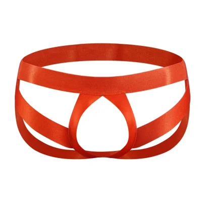 Elastic Strappy Crotchless Jockstrap - Image 2