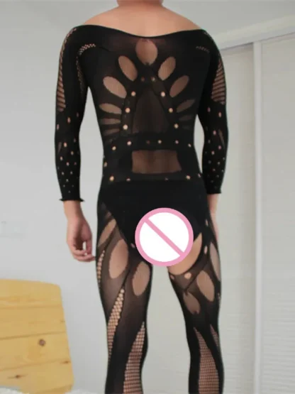 Crotchless Long Sleeve Bodystocking - Image 5
