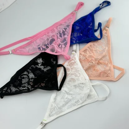 Low-rise Sheer Lace Thong - Image 6