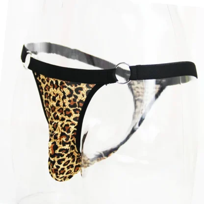 Ring Strap Leopard Print G-string