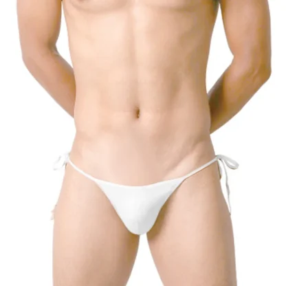 Tie Sides Solid Color Thong - Image 2