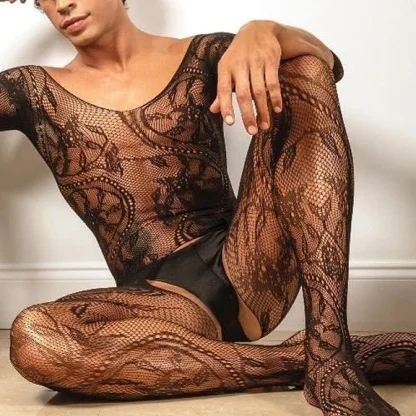 Crotchless See-through Bodystocking