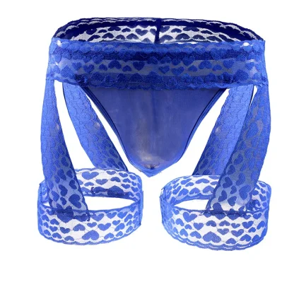 Thigh Garter Sheer Lace Thong - Image 5