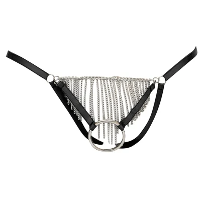 O-ring Chain Tassel Crotch Thong - Image 2