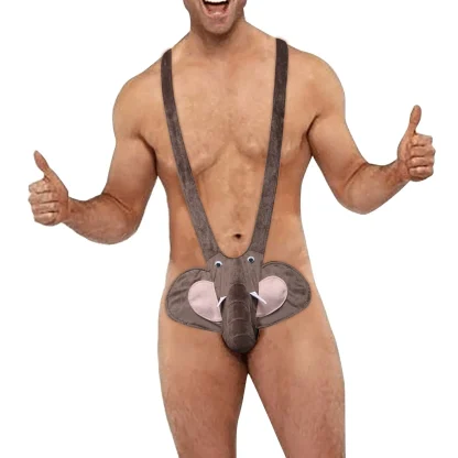 Deep V-shaped Mankini Bodysuit - Image 2