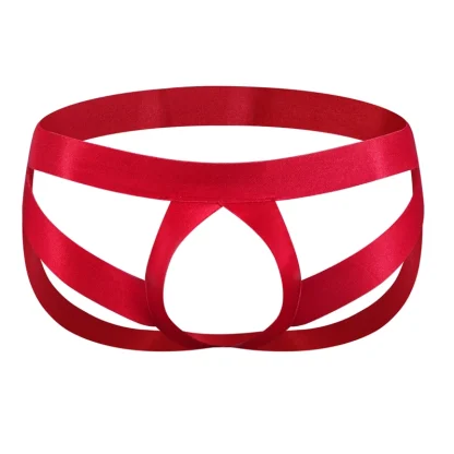 Elastic Strappy Crotchless Jockstrap - Image 3