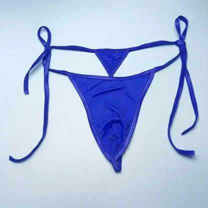 Tie Sides Solid Color Thong - Image 5