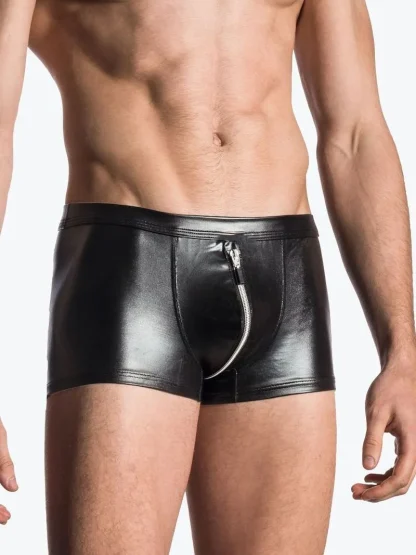 Sleek Zippered Crotch Boxer Brief