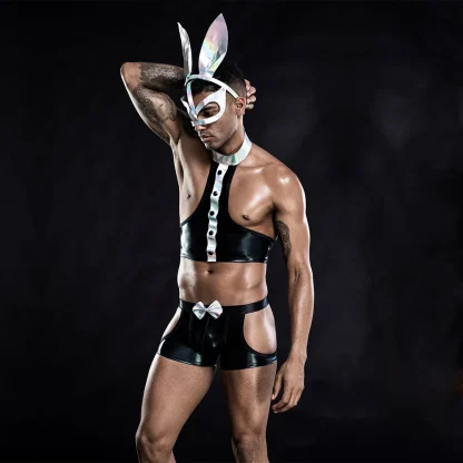Sexy Waiter Bunny Costume Lingerie - Image 3