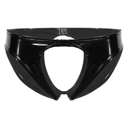 Black Crotchless Open Back Brief - Image 4