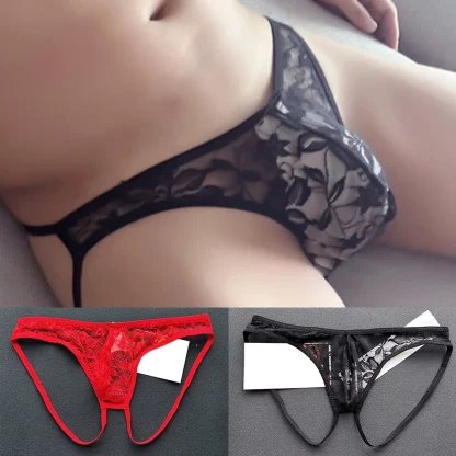 See-through Solid Color Jockstrap - Image 6