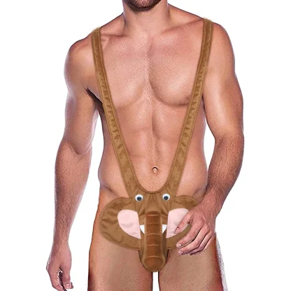 Deep V-shaped Mankini Bodysuit - Image 3