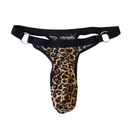 Ring Strap Leopard Print G-string - Image 2