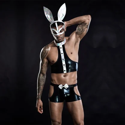 Sexy Waiter Bunny Costume Lingerie - Image 2