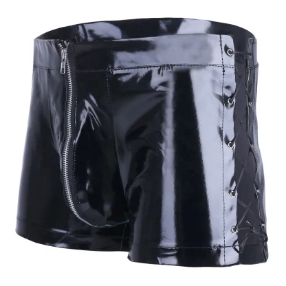 Lace-up Zip Front Boxer Brief - Image 4