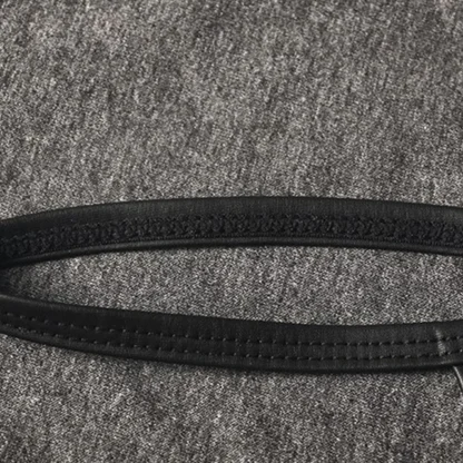 Black Faux Leather G-string - Image 8