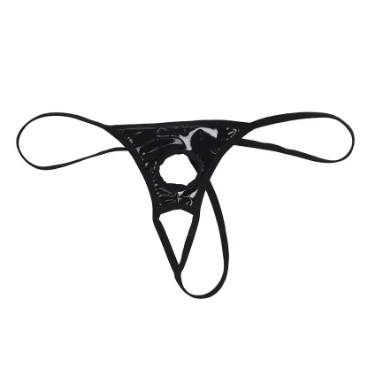 Exotic Black Crotchless G-string - Image 5