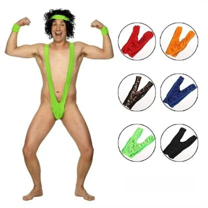V-Shaped Mankini Bodysuit - Image 2