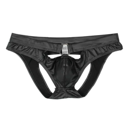 Hollow Out Front Black Jockstrap - Image 6
