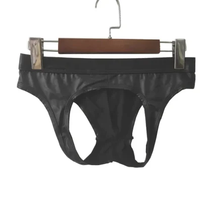Hollow Out Front Black Jockstrap - Image 5
