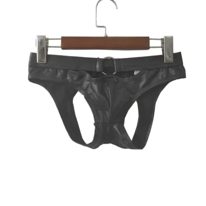 Hollow Out Front Black Jockstrap - Image 4