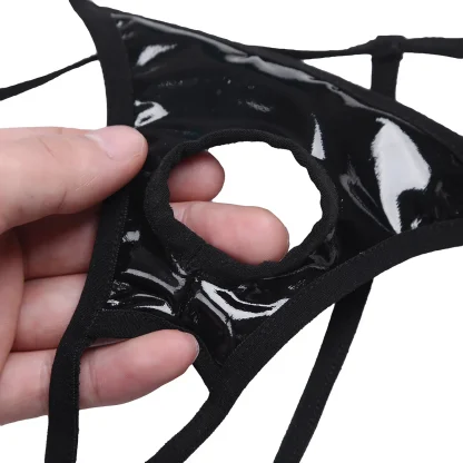 Exotic Black Crotchless G-string - Image 7