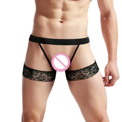 Floral Lace Thigh Garter Belt - Image 4
