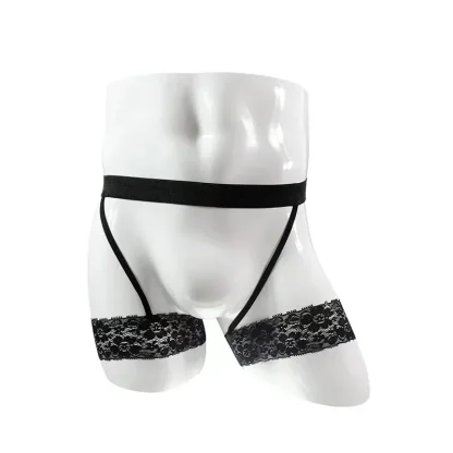 Floral Lace Thigh Garter Belt - Image 2