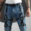 Black Strappy Leg Harness - Image 2