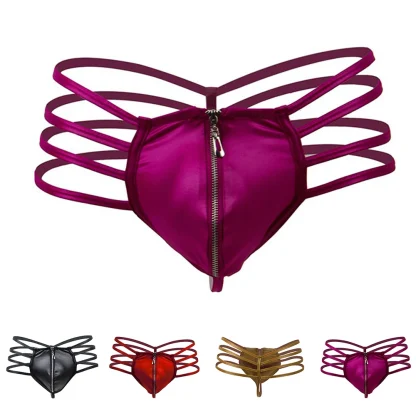 Multi Strap Zip Crotch G-string - Image 6