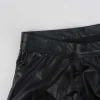 Open Butt Faux Leather Brief - Image 7