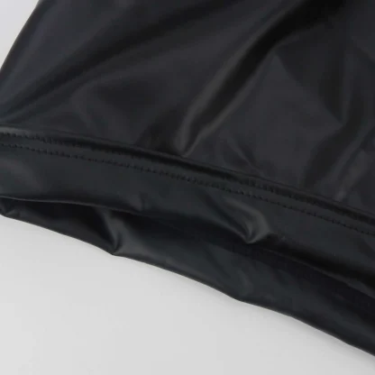 Open Butt Faux Leather Brief - Image 8
