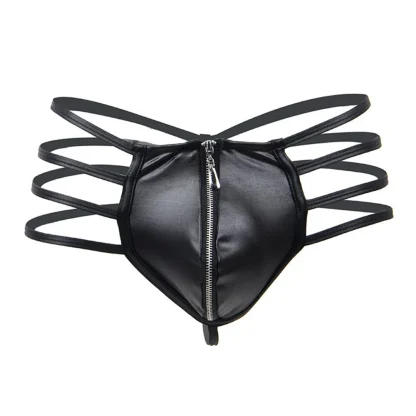 Multi Strap Zip Crotch G-string