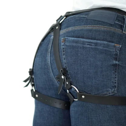 Sexy Black Leg Harness - Image 3