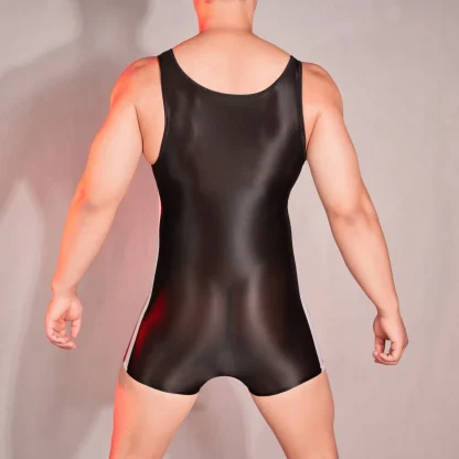 Glossy Sleeveless Tight Bodysuit - Image 5