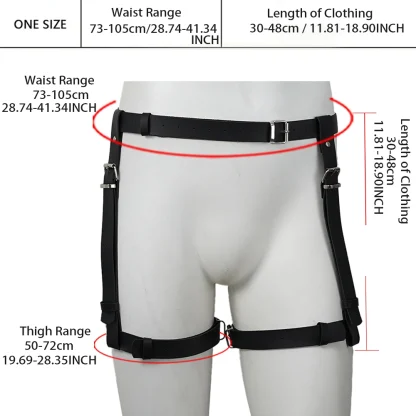 Sexy Black Leg Harness - Image 6