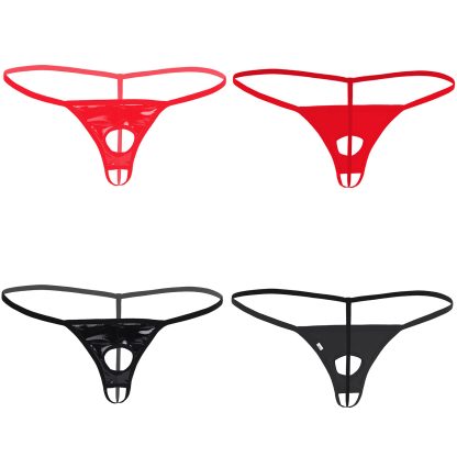 Exotic Black Crotchless G-string - Image 8