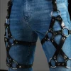 Black Strappy Leg Harness - Image 5