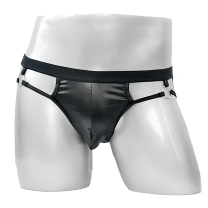 Low-rise Cutout Black Jockstrap - Image 2