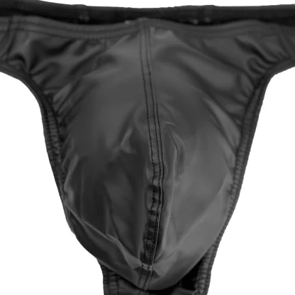 Sexy Low-rise Plain Black Thong - Image 8