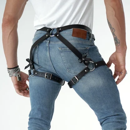 Sexy Black Leg Harness - Image 2