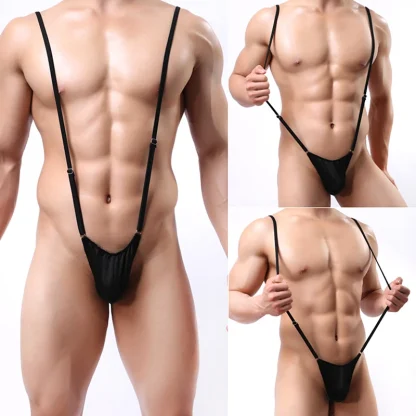 Adjustable Strap V-Shaped Bodysuit - Image 2