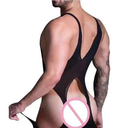 See-through Sleeveless Bodystocking - Image 2