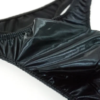Metallic Bulge Pouch Thongs - Image 10